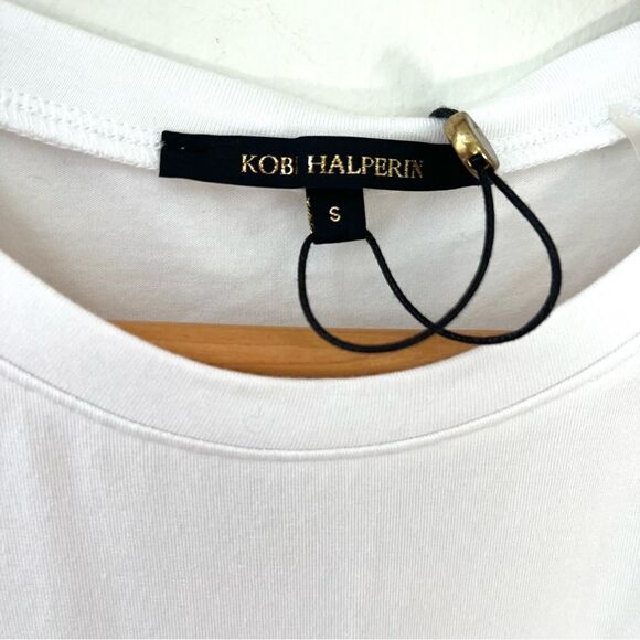 Kobe Halperin Twist Front Emilee sleeveless Tank Top in White Size Small NWT - Picture 5 of 11